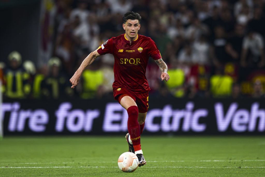 Roger Ibanez of AS Roma in action during the UEFA Europa