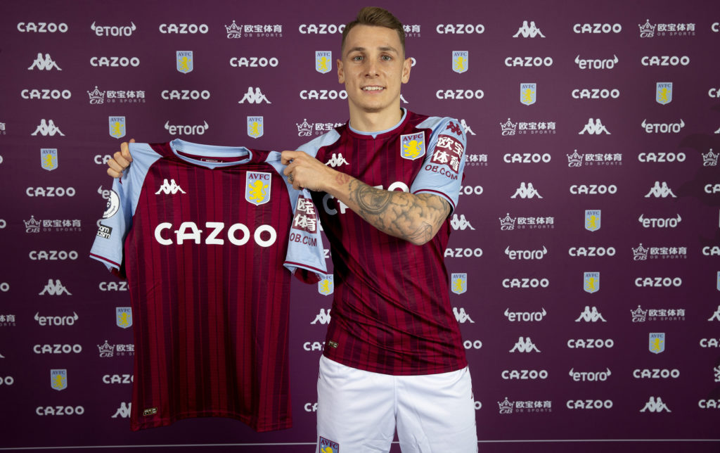 Aston Villa Unveil New Signing Lucas Digne