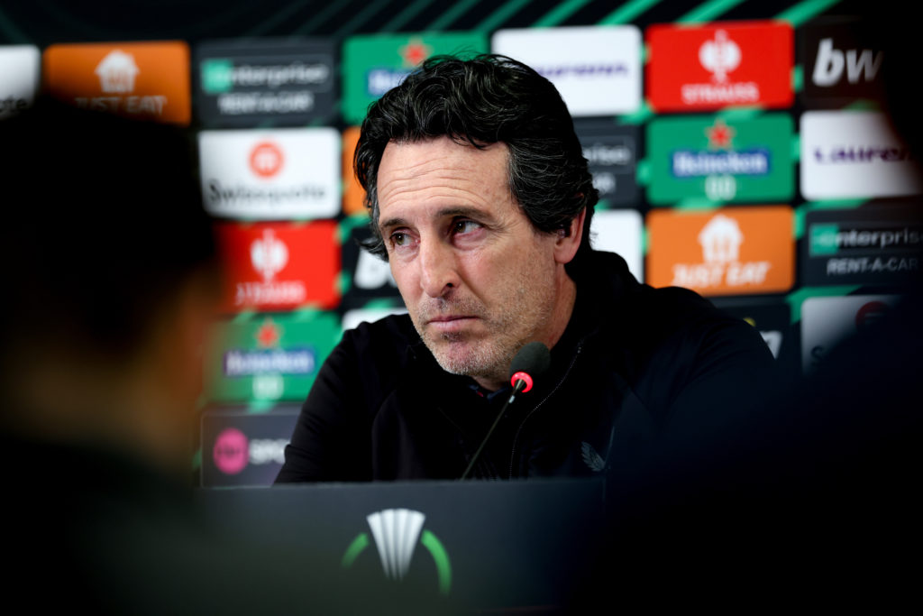 Aston Villa Training And Press Conference - UEFA Europa Conference League 2023/24