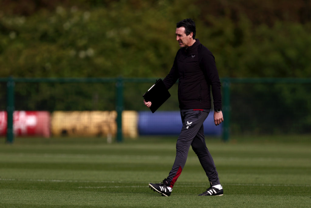 Aston Villa Training Session & Press Conference - UEFA Europa Conference League 2023/24