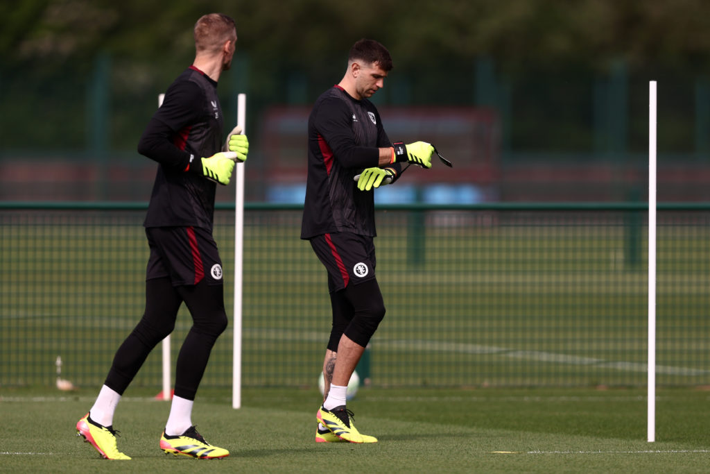 Aston Villa Training Session & Press Conference - UEFA Europa Conference League 2023/24