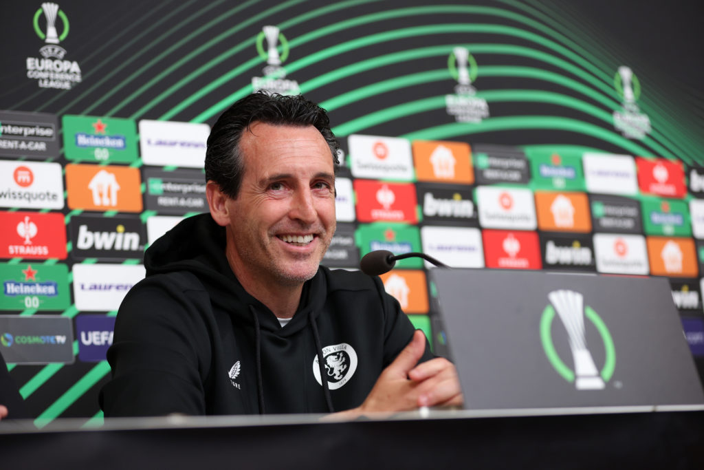 Aston Villa Training Session & Press Conference - UEFA Europa Conference League 2023/24