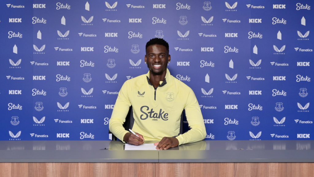 Everton Unveil New Signing Everton UNveil New Signing Tim Iroegbunam