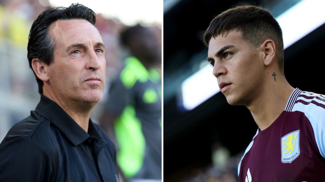 Split image of Unai Emery and Enzo Barrenechea.