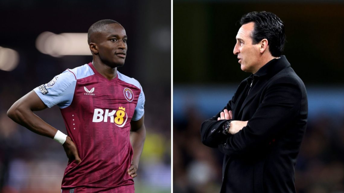 Split image of Moussa Diaby and Unai Emery.