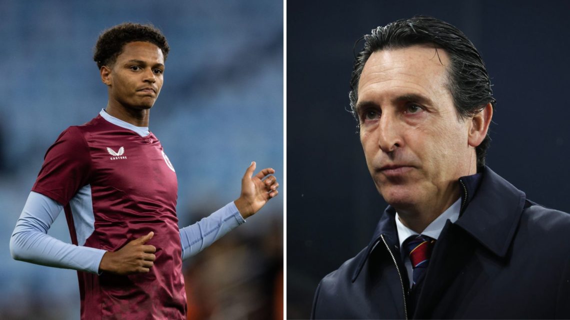 Split image of Omari Kellyman and Unai Emery.
