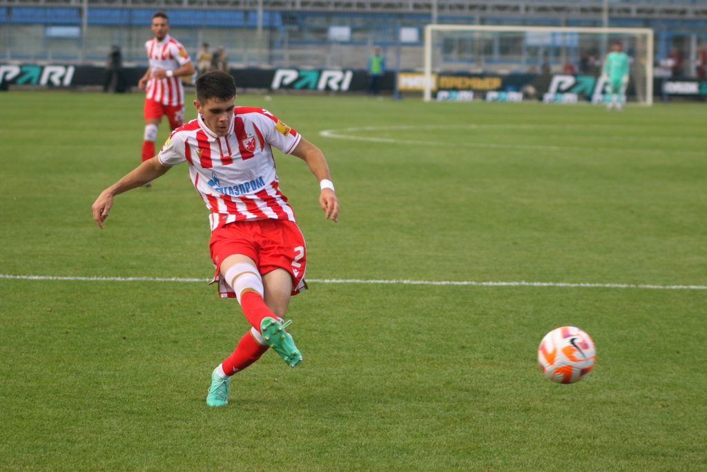 Kosta Nedeljkovic (2) of Crvena Zvezda in action during the