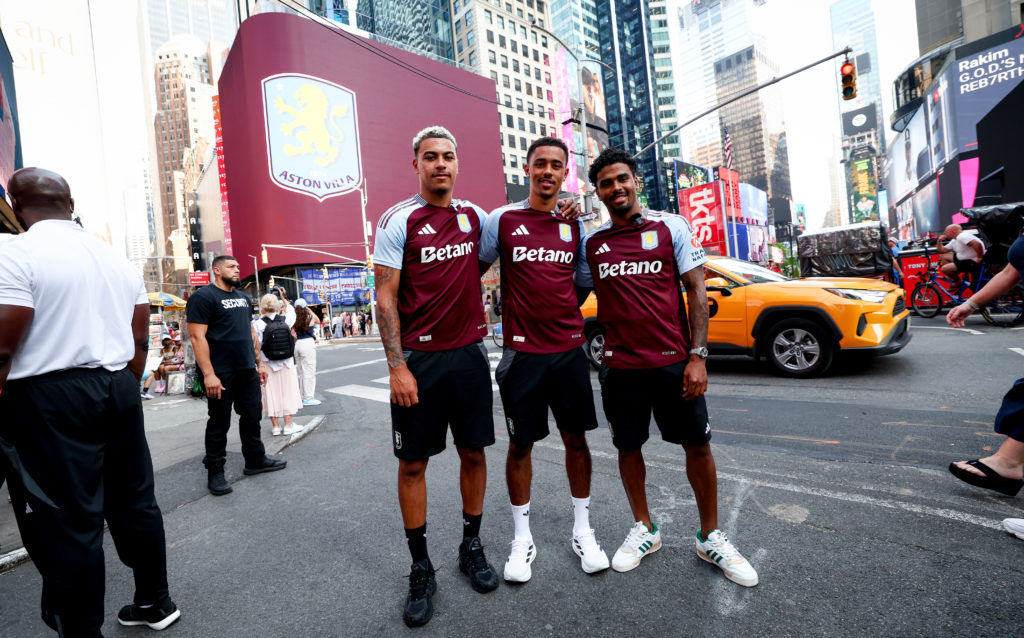 Aston Villa Visit Times Square