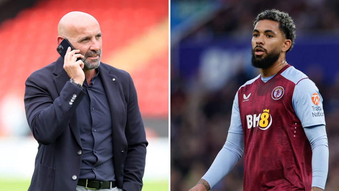 Split image of Monchi of Aston Villa and Douglas Luiz.