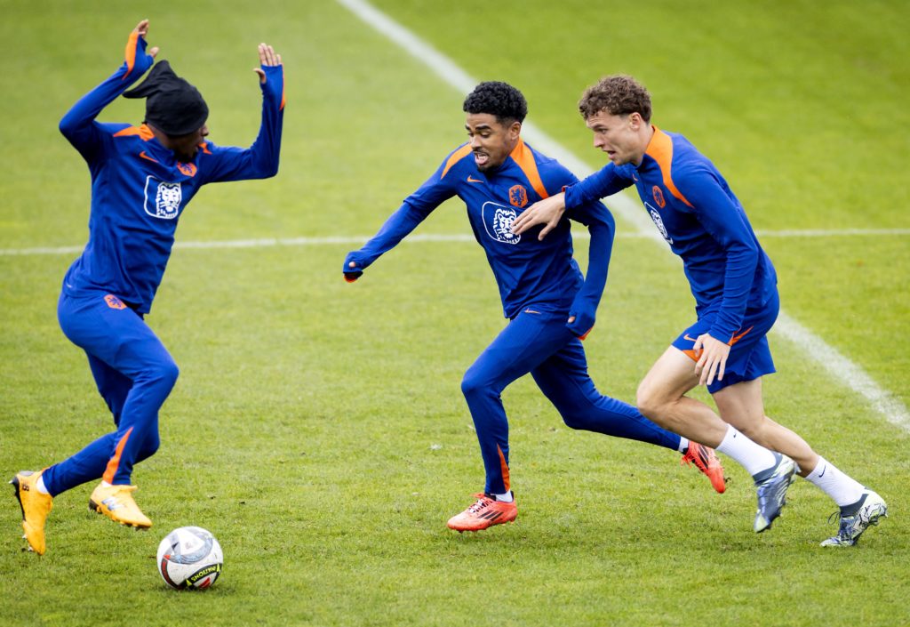 UEFA Nations LeaguePress conference and training The Netherlands
