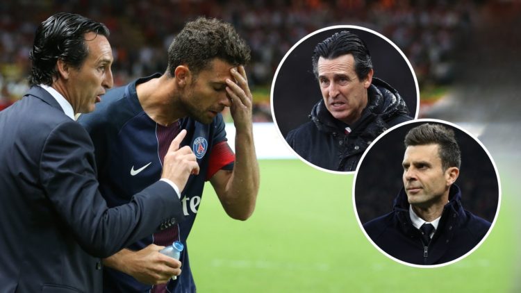 Unai Emery and Thiago Motta.