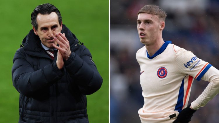 Unai Emery and Cole Palmer.