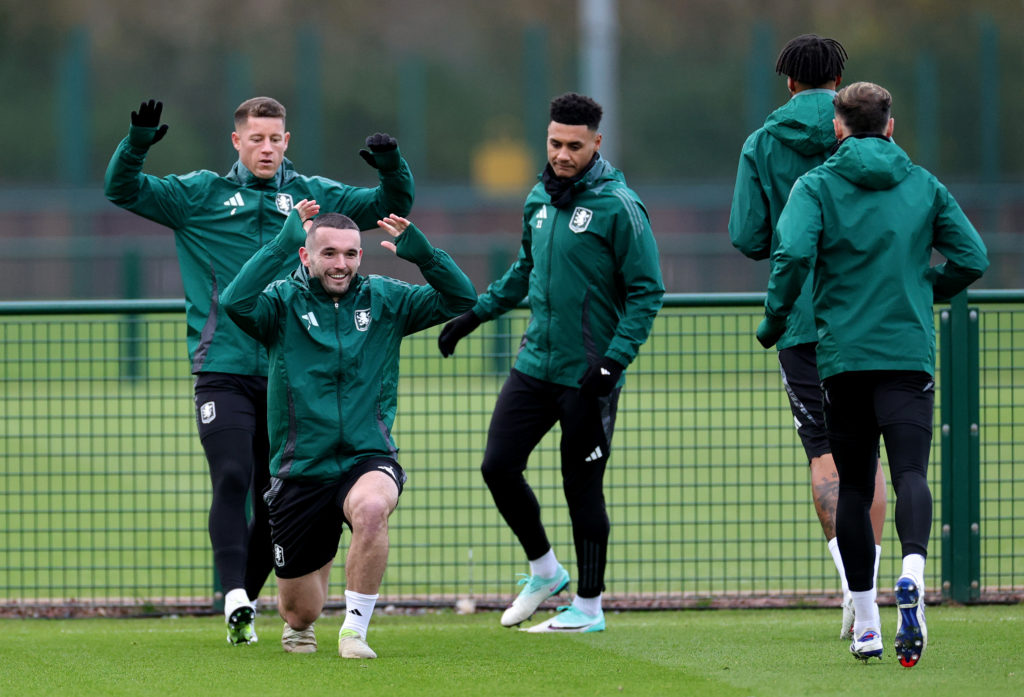 Aston Villa FC Training Session And Press Conference - UEFA Champions League 2024/25 League Phase MD6